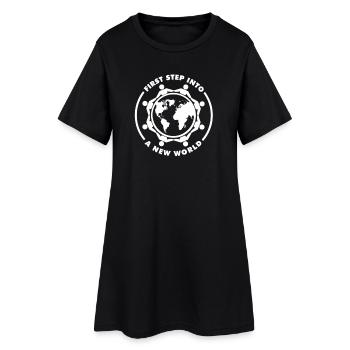Premier pas vers un nouveau Monde - Robe T-shirt Femme - noir - Devant