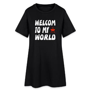 Griller - Robe T-shirt Femme - noir - Devant