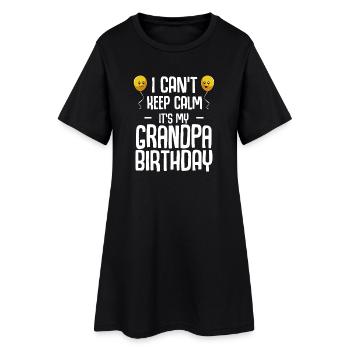 Anniversaire de grand-père, je n’arrive pas à rester calme - Robe T-shirt Femme - noir - Devant
