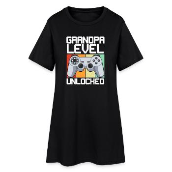 Grandpa Level Unlocked - Women’s T-Shirt Dress - black - Front