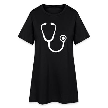 Don de médecine Docteur - Robe T-shirt Femme - noir - Devant