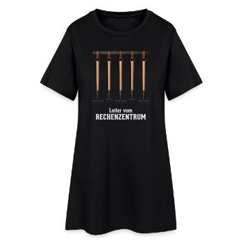 Rechenzentrum Gartenarbeit Landschaftsgärtner - Frauen T-Shirt-Kleid - Schwarz - Vorne