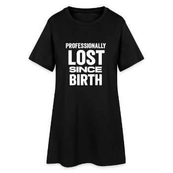 Cadeau professionnel perdu de la phrase drôle - Robe T-shirt Femme - noir - Devant