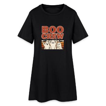 Halloween fantôme – Boo Crew - Robe T-shirt Femme - noir - Devant
