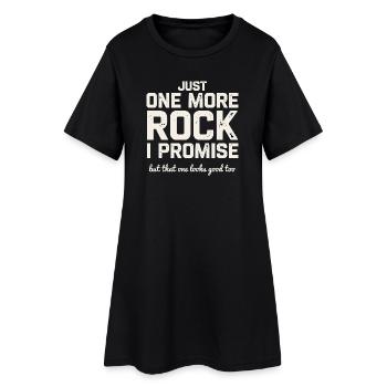 Cadeau de recherche de pierres géologiques pour naturaliste - Robe T-shirt Femme - noir - Devant