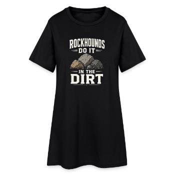 Géologie Collecteurs de minerais de fossiles de roche - Robe T-shirt Femme - noir - Devant