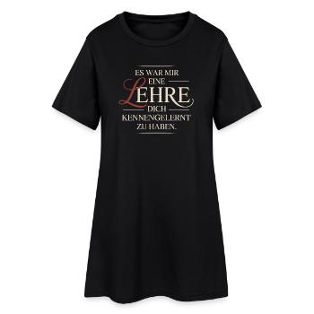 Lehre Dich Kennenzulernen Ex Freund Trennung Ex - Frauen T-Shirt-Kleid - Schwarz - Vorne