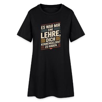 Lehre Dich Kennenzulernen Ex Freund Trennung Ex - Frauen T-Shirt-Kleid - Schwarz - Vorne