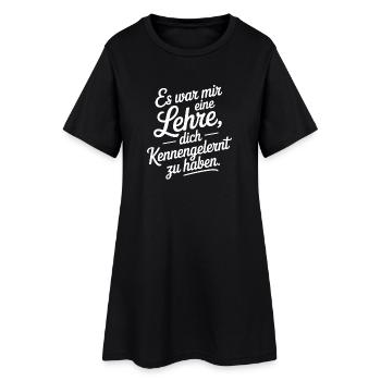 Lehre Dich Kennenzulernen Ex Freund Trennung Ex - Frauen T-Shirt-Kleid - Schwarz - Vorne