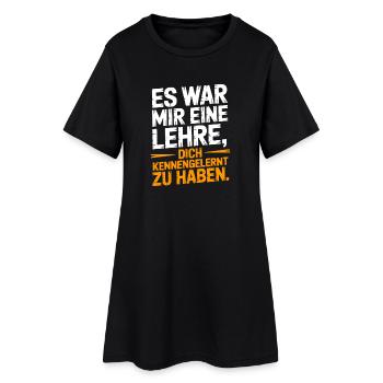 Lehre Dich Kennenzulernen Ex Freund Trennung Ex - Frauen T-Shirt-Kleid - Schwarz - Vorne