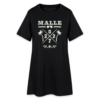 Logo rétro MALLE Strand Cross 2027 - Robe T-shirt Femme - noir - Devant
