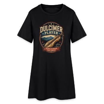 Dulcimer Musicien de Dulcimer Instrument pincé - Robe T-shirt Femme - noir - Devant
