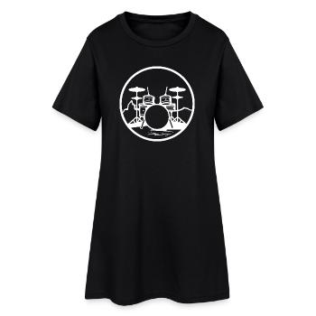 Trapset - Robe T-shirt Femme - noir - Devant