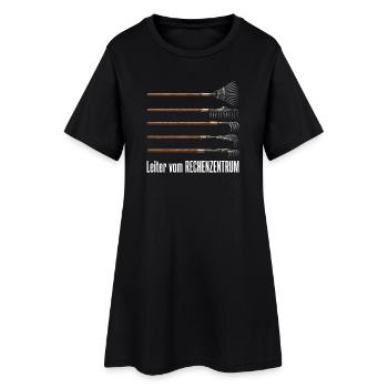 Rechenzentrum Design Gartengeräte Rechen Leiter - Frauen T-Shirt-Kleid - Schwarz - Vorne