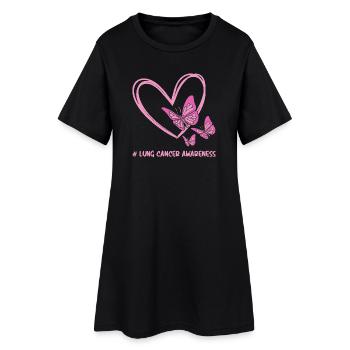 Cancer du poumon Cancer survivant du cancer Cancer Est une odeur - Robe T-shirt Femme - noir - Devant