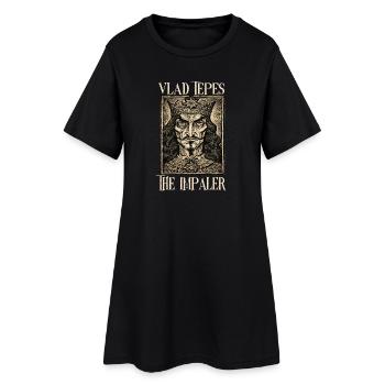 Vlad Tepes Der Impaler - Frauen T-Shirt-Kleid - Schwarz - Vorne