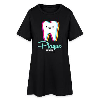 dentiste - Robe T-shirt Femme - noir - Devant