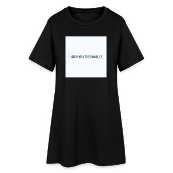 Él que no salta es un inglés - WM Schrift - Frauen T-Shirt-Kleid - Schwarz - Vorne