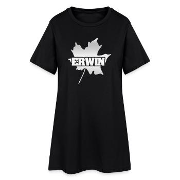 Erwin as a maple leaf - Women’s T-Shirt Dress - black - Front