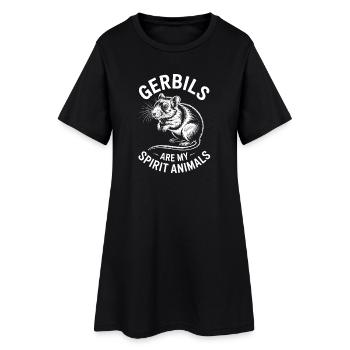 Dictons mongols des rats de course cadeau des gerbilles - Robe T-shirt Femme - noir - Devant