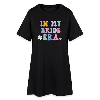 À l’époque de ma mariée mariée - Robe T-shirt Femme - noir - Devant