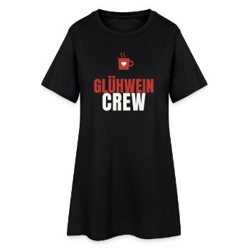 Glühwein Crew Weihnachtsmarkt Tasse Team Winter - Frauen T-Shirt-Kleid - Schwarz - Vorne