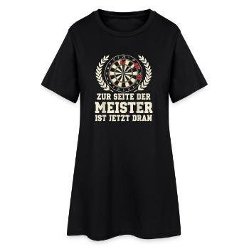 Dartmeister - Frauen T-Shirt-Kleid - Schwarz - Vorne