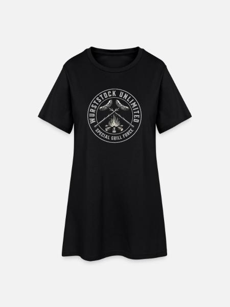 Sausage stick Grill - Women’s T-Shirt Dress - black