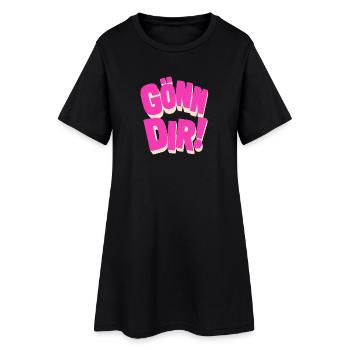 Fais-toi plaisir ! - Robe T-shirt Femme - noir - Devant