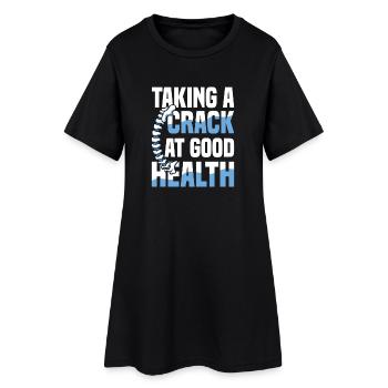 Tenter une bonne colonne vertébrale en bonne santé - Robe T-shirt Femme - noir - Devant