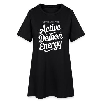 T-shirt actif d’énergie démoniaque - Robe T-shirt Femme - noir - Devant