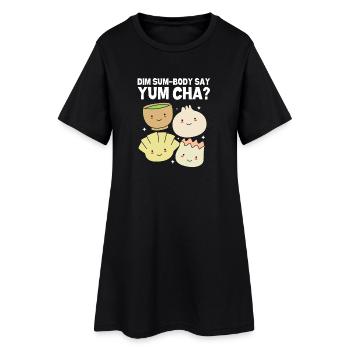 Dim sum - Women’s T-Shirt Dress - black - Front