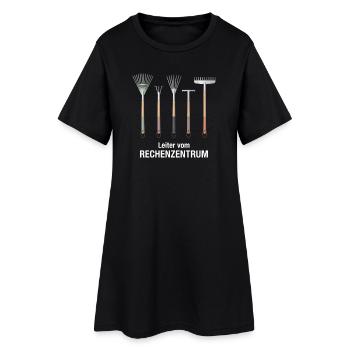 Rechenzentrum IT EDV Nerd Computer Shirt Geschenk - Frauen T-Shirt-Kleid - Schwarz - Vorne