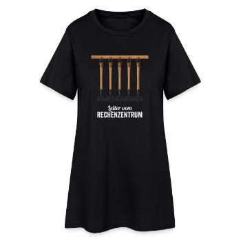 Rechenzentrum Gärtner Garten Gartenarbeit - Frauen T-Shirt-Kleid - Schwarz - Vorne
