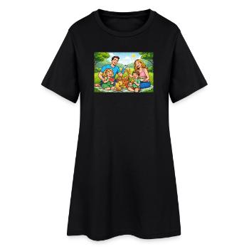 Paix... Tout le monde en a besoin. - Robe T-shirt Femme - noir - Devant