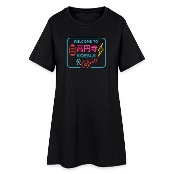 Welcome to Koenji - Robe T-shirt Femme - noir - Devant