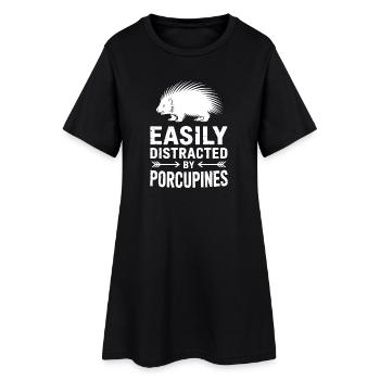 Porcupine Sayings Porcupine Gift - Women’s T-Shirt Dress - black - Front