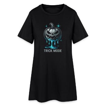 Trick Mode Pumpkin - Women’s T-Shirt Dress - black - Front
