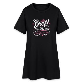 Femme cadeau d'anniversaire 40 ans - Robe T-shirt Femme - noir - Devant