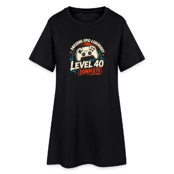 Level 40 Complete Geschenk zum 40. Geburtstag - Women’s T-Shirt Dress - black - Front