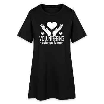 Social Worker Quote Belongs To Me Social - Women’s T-Shirt Dress - black - Front