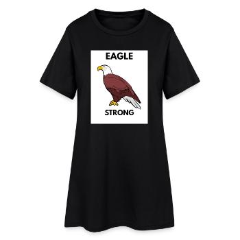 Eagle Strong Graphic Theme - Women’s T-Shirt Dress - black - Front