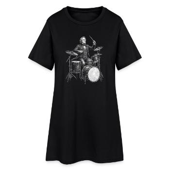 James Buchanan Vintage Drummer - Women’s T-Shirt Dress - black - Front
