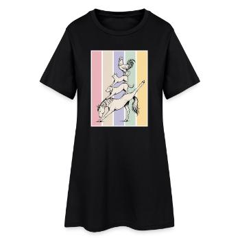 Yoga Animal Stack - Women’s T-Shirt Dress - black - Front