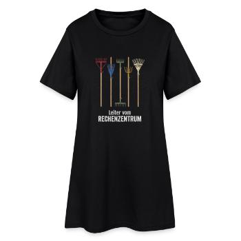 Leiter vom Rechenzentrum witzige Büro Sprüche - Frauen T-Shirt-Kleid - Schwarz - Vorne