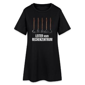 Leiter Vom Rechenzentrum Gartenarbeit Gärtner - Frauen T-Shirt-Kleid - Schwarz - Vorne