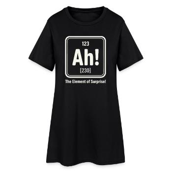 Element of surprise Ah! - Women’s T-Shirt Dress - black - Front