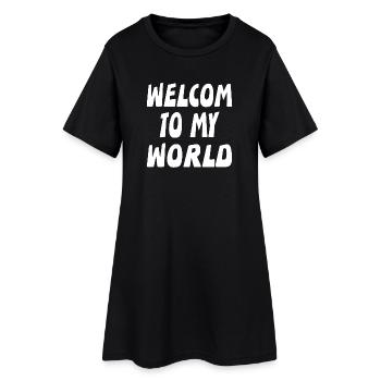 Welcome - Women’s T-Shirt Dress - black - Front