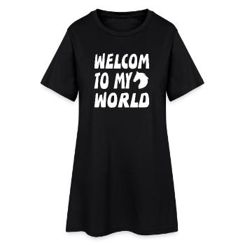 horses - Women’s T-Shirt Dress - black - Front