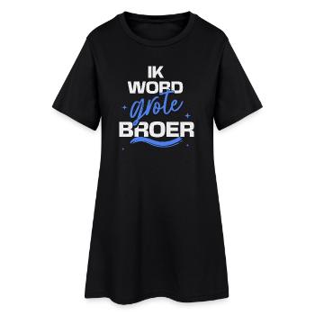 "I'm Going to Be Big Brother" Pregnancy Announcement - Women’s T-Shirt Dress - black - Front